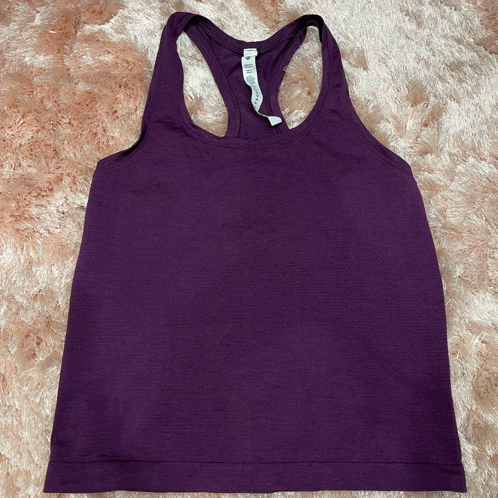Lululemon swiftly razorback tank size 6